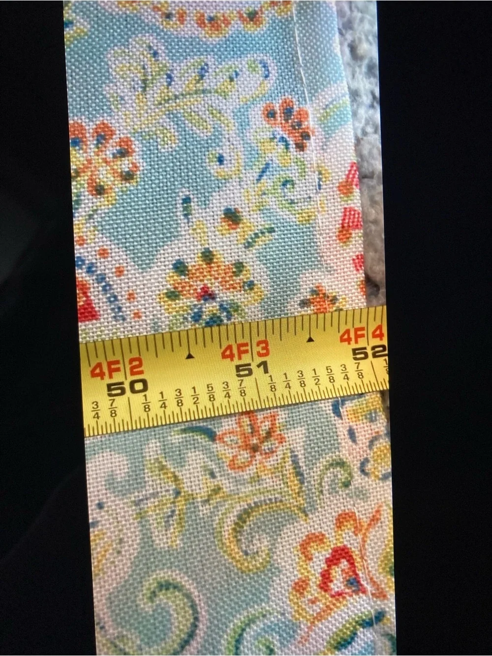 Nicole Miller Paisley Floral Tablecloth Pastel Fabric 69 x52 EUC